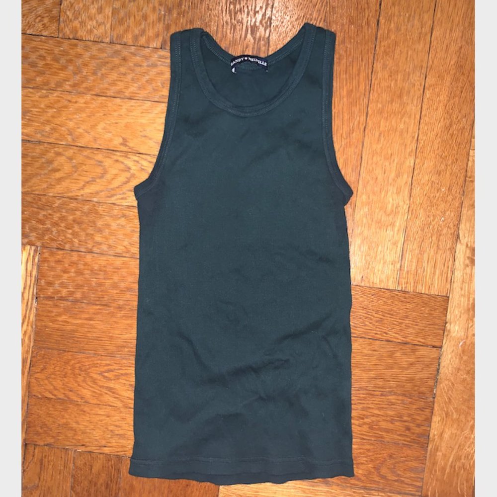 High Neck Green Brandy Melville Tank